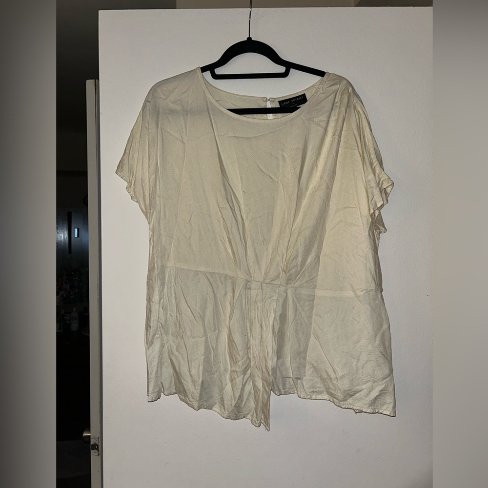 Lane Bryant Peplum Drape Hem Blouse